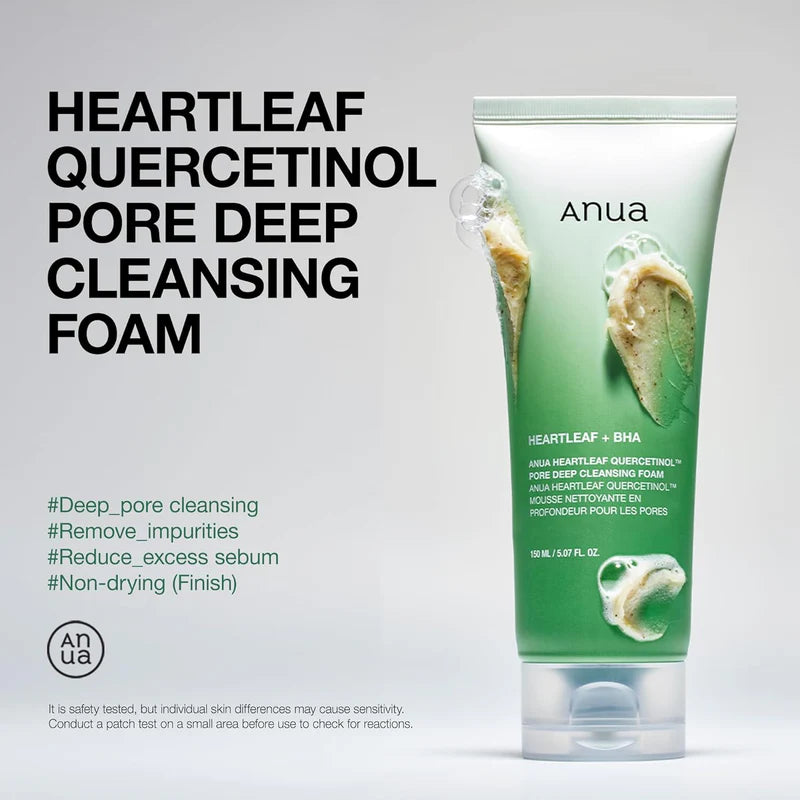 Anua Heartleaf Quercetinol Pore Deep Cleansing Foam 150ml (+25ml)