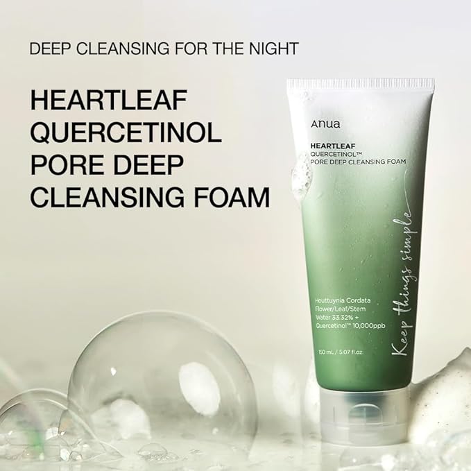 Anua Heartleaf Quercetinol Pore Deep Cleansing Foam 150ml (+25ml)