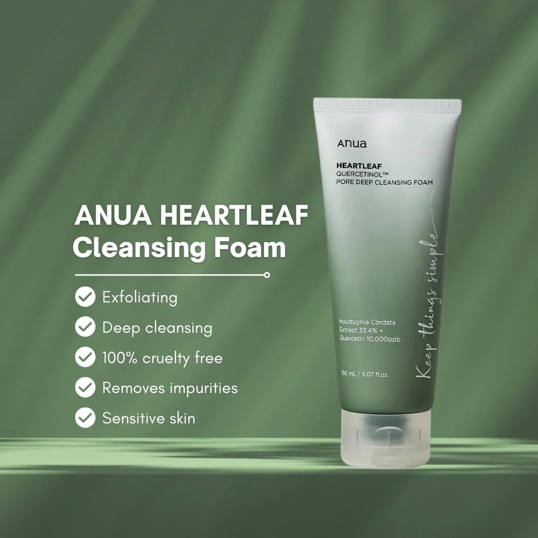 Anua Heartleaf Quercetinol Pore Deep Cleansing Foam 150ml (+25ml)