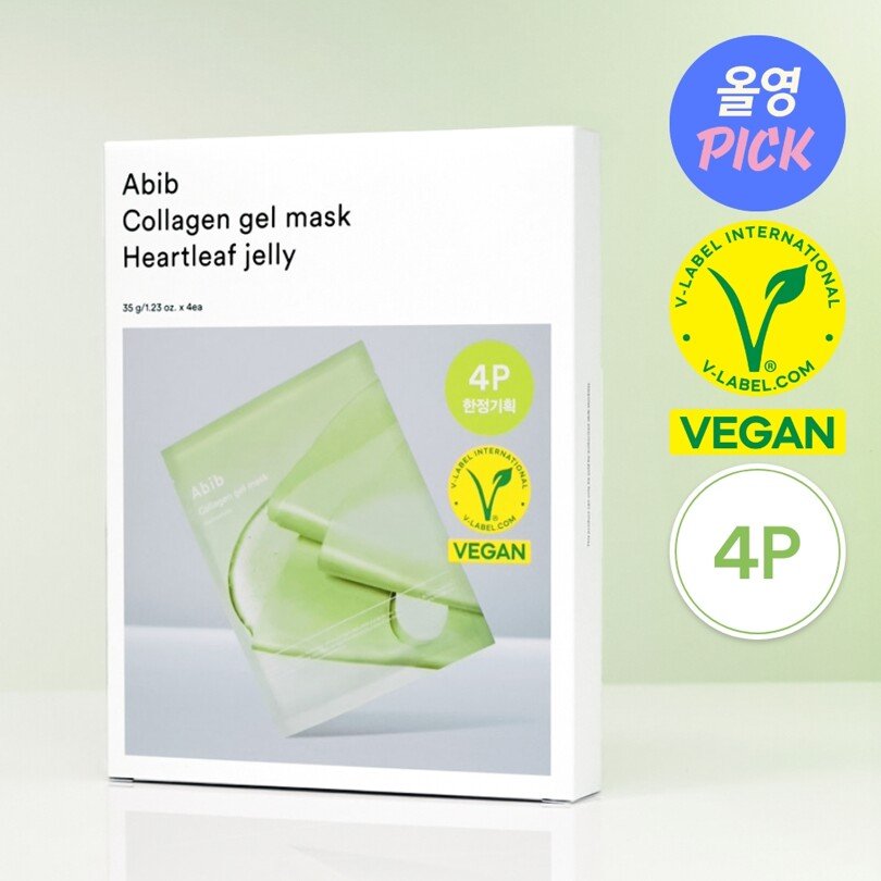 Abib Collagen Gel Mask Heartleaf Jelly Mask Sheet 4P_Masks_#product_Daeun