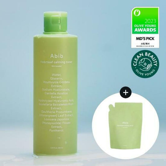 Abib Heartleaf Calming Toner Skin Booster 250mL Special Set (+250mL)_Skincare_#product_Daeun