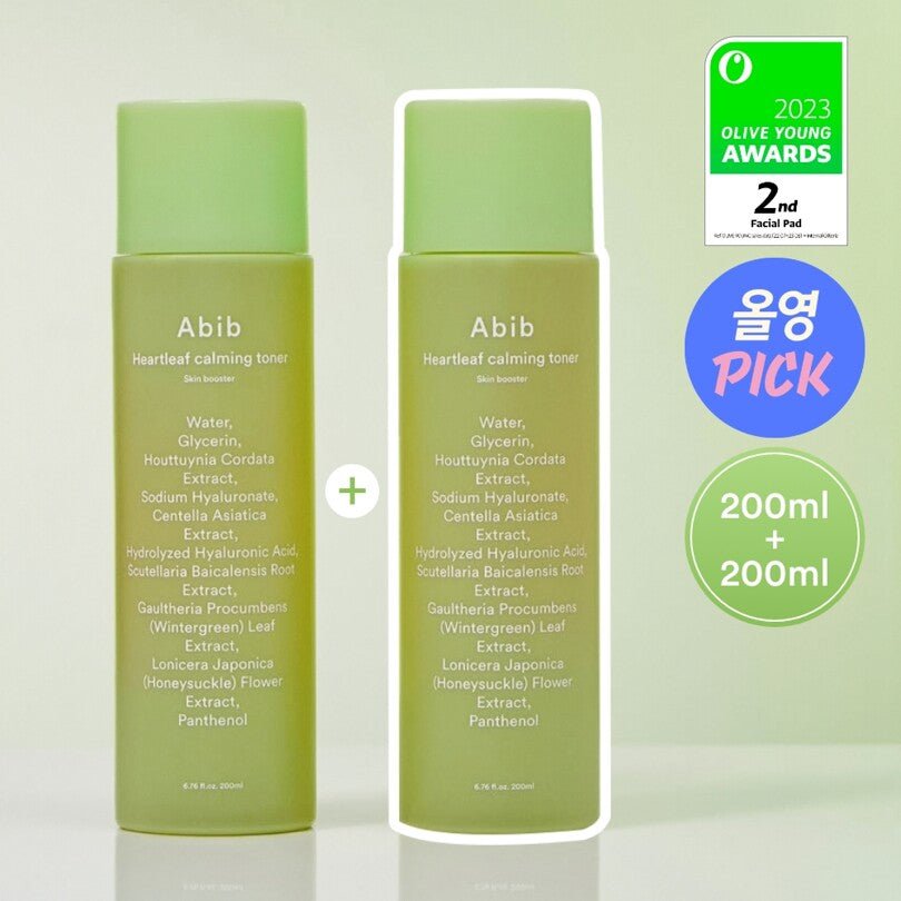 Abib Heartleaf Calming Toner Skin Booster Double Set_Skincare_#product_Daeun