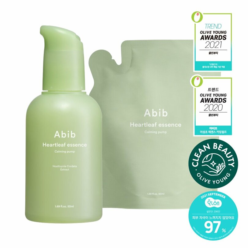 Abib Heartleaf Essence Calming Pump 50mL Refill Special (+50mL)_Skincare_#product_Daeun