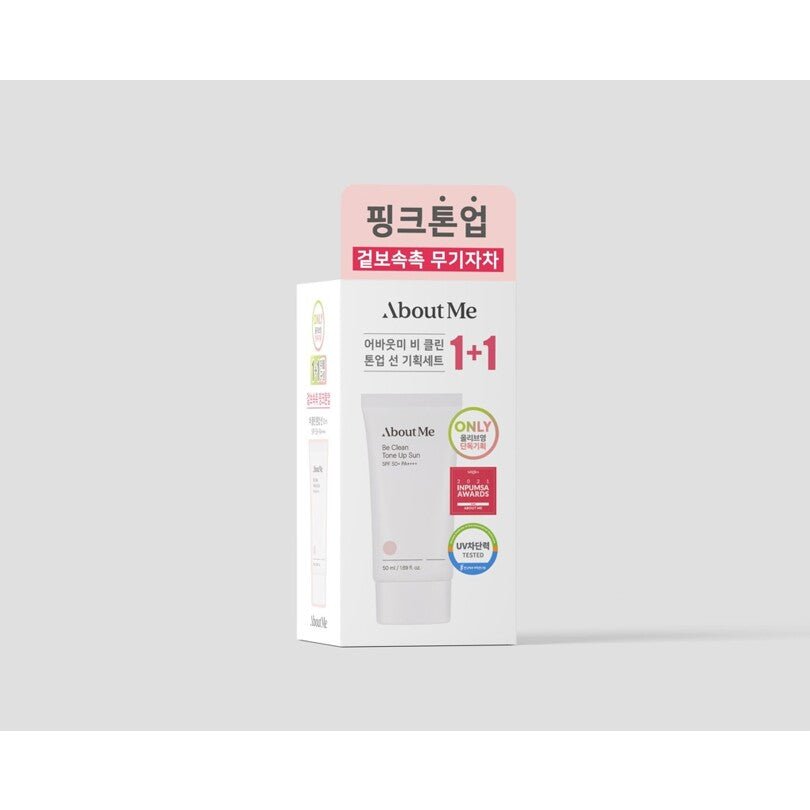 AboutMe Be Clean Tone Up Sun 1+1 Special Set (50mL+50mL)_Suncare_#product_Daeun