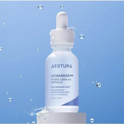 AESTURA Atobarrier 365 Cera - Hyal Moisture Ampoule 30ml (+ Atobarrier Cream 10ml + 3 Sheet Masks) | Koreanskincare