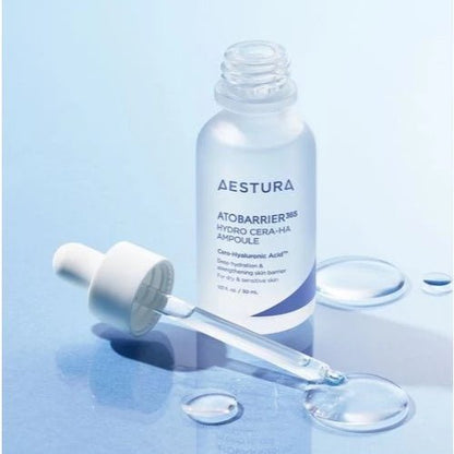 AESTURA Atobarrier 365 Cera - Hyal Moisture Ampoule 30ml (+ Atobarrier Cream 10ml + 3 Sheet Masks) | Koreanskincare