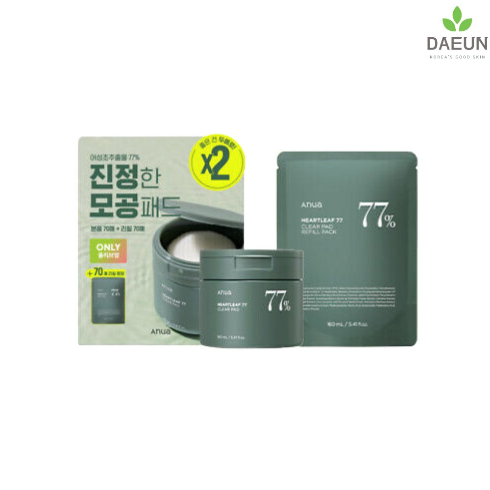 Anua Heartleaf 77 Clear Pad Double Pack (70+70 Pads Refill)_Facial Mask_#product_Daeun