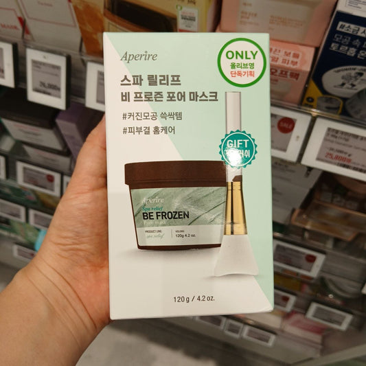 Aperire Spa Relief Be Frozen Pore Mask Set (120g + Silicone Pack Brush)_Mask Product_#product_Daeun