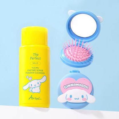 Ariul The Perfect Yulmu Enzyme Scrub Powder Cleanser 55g Set (+Cinnamoroll Mirror Brush Gift)_Cleansers_#product_Daeun