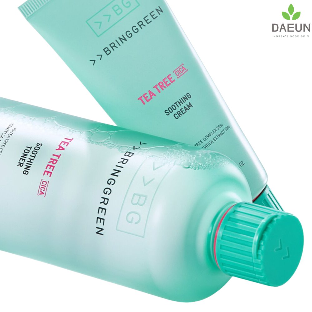 BRINGGREEN Tea Tree Cica Soothing Cream+ 100mL Double Pack(+Toner 205ml)_Skincare_#product_Daeun