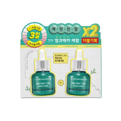 BRINGGREEN ZINC TECA 1.2% Blemish Serum 25mL Double Set | Koreanskincare