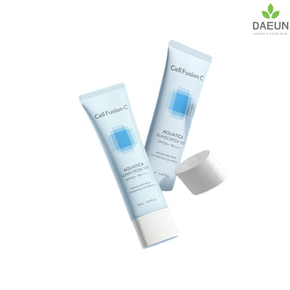 Cell Fusion C Aquatica Sunscreen 100 1+1 Twin Pack SPF 50+/PA++++ (35ml + 35ml)_Sunscreen_#product_Daeun