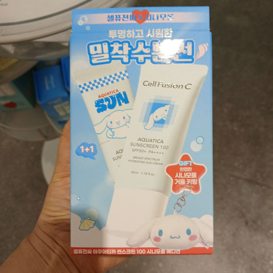 Cell Fusion C Aquatica Sunscreen 100 1+1 Twin Pack SPF 50+/PA++++ (35ml + 35ml)_Sunscreen_#product_Daeun