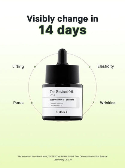 COSRX_The Retinol 0.5 Oil 20ml_Koreanskincare