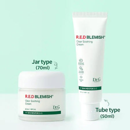 Dr.G_Red Blemish Clear Soothing Cream 70mL 1+1 (Pore Jet Serum 10ml)_Koreanskincare