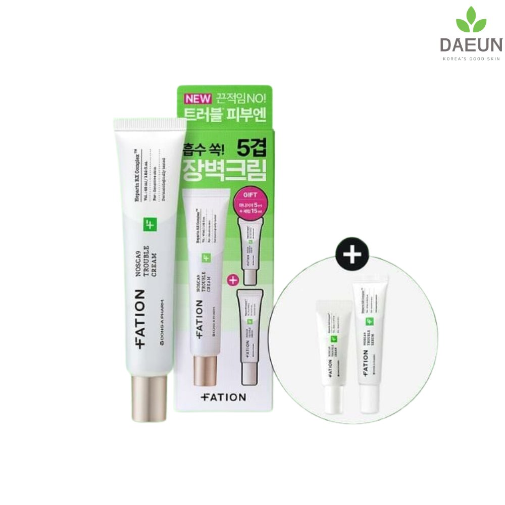 FATION Nosca9 Trouble Cream 45mL Special Set (+Cream 5mL, Serum 15mL)_Skincare_#product_Daeun