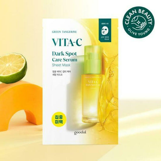 goodal Green Tangerine Vita - C Dark Spot Care Serum Mask Sheet 1ea_Masks_#product_Daeun