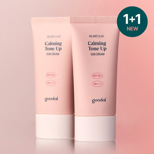 goodal Heartleaf Calming Tone Up Sun Cream 50mL 1+1 Special Set_Suncare_#product_Daeun