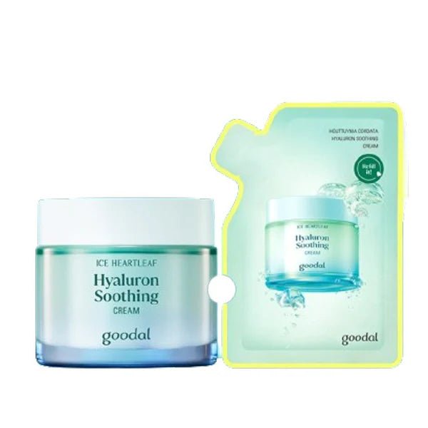 Goodal_Heartleaf Hyaluron Soothing Cream 75mL Refill Set (+75mL Refill)_#Korean Skincare