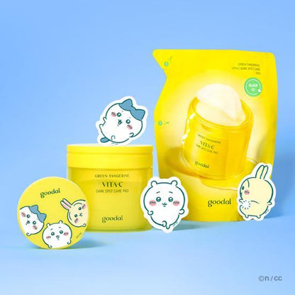 [Goodal X Munjak - gwi][Refill Set] Goodal Green Tangerine Vita C Dark Spot Care Pad Collaboration Set