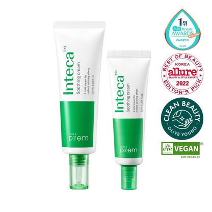 makeprem Inteca Soothing Cream 70ml Set (+Cream 31ml+Pad 2P*2ea)_Skincare_#product_Daeun