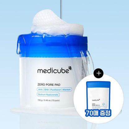 MEDICUBE Zero Pore Pad 2.0 140pcs (70pcs + 70pcs Refill) | Koreanskincare