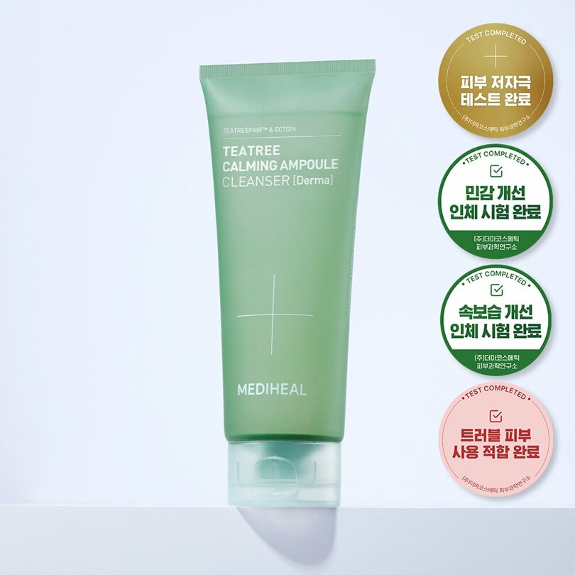 MEDIHEAL Tea Tree Calming Ampoule Cleanser Special Set (200mL+50mL)_Skincare_#product_Daeun