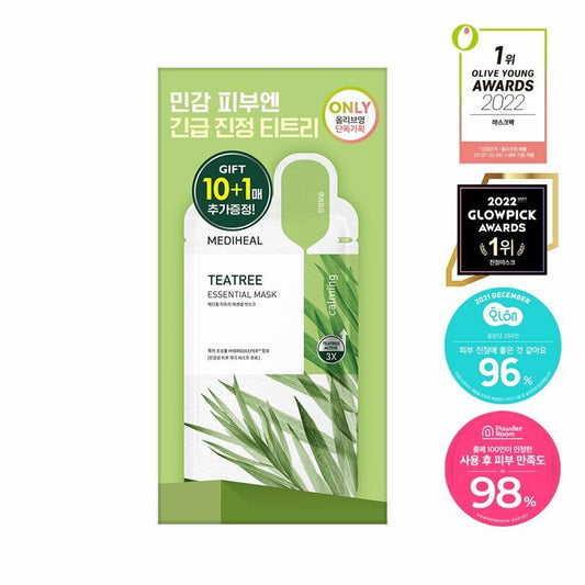 MEDIHEAL Tea Tree Essential Mask Sheet 10P+1P_Masks_#product_Daeun