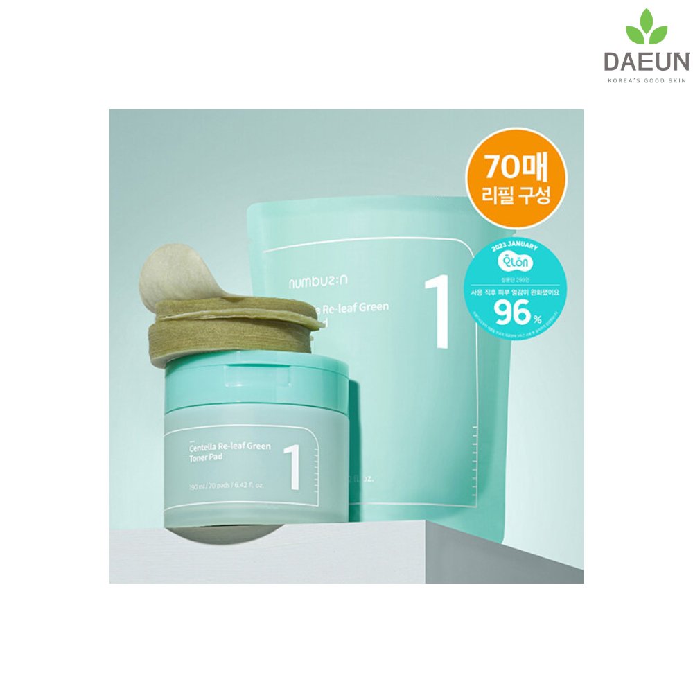 numbuzin No. 1 Centella Re - leaf Green Toner Pad 70P (+70P Refill)_Facial Mask_#product_Daeun