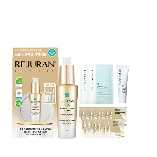 REJURAN_Healer Turnover Ampoule Dual Effect 30ml Set (+Ampoule, +Cream + Mask)_#Korean Skincare