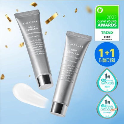 S. NATURE Aqua Squalane Moisturizing Cream 60mL Special Set | Koreanskincare