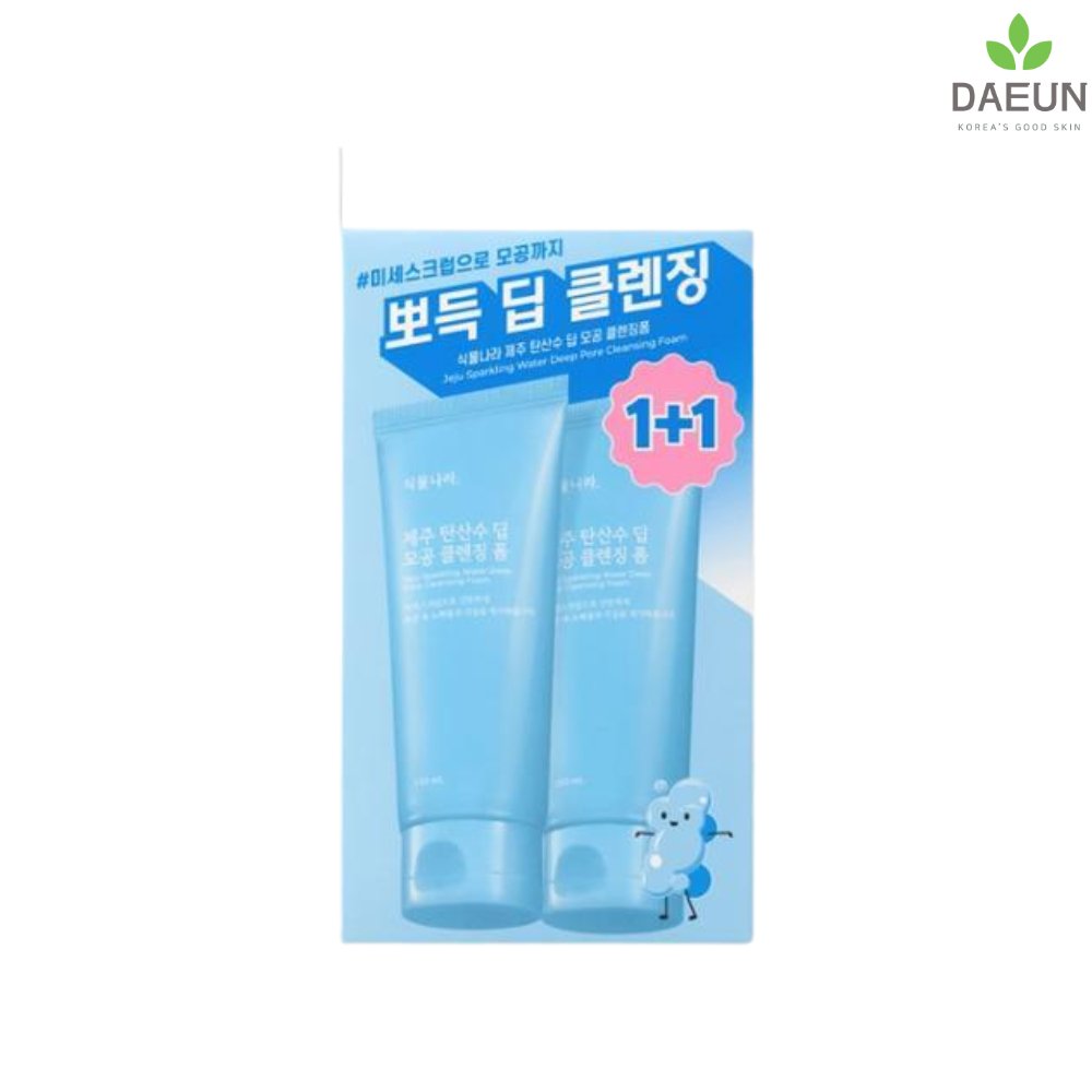 Shingmulnara Jeju Sparkling Water Pore Deep Cleansing Foam 150mL X 2ea_Cleansers_#product_Daeun