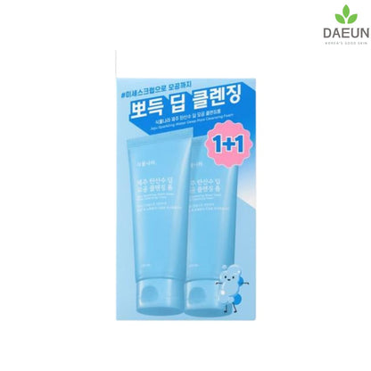 Shingmulnara Jeju Sparkling Water Pore Deep Cleansing Foam 150mL X 2ea_Cleansers_#product_Daeun