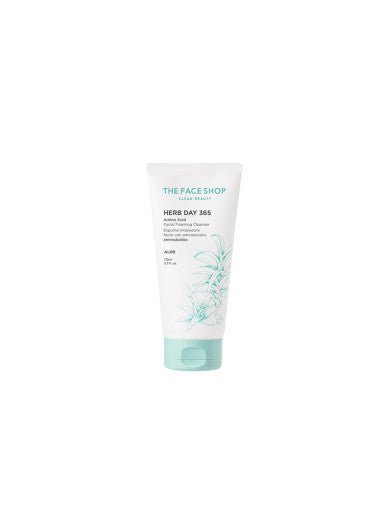 THE FACE SHOP Herb Day 365 Amino Acid Facial Foaming Cleanser 170ml #Aloe | Koreanskincare