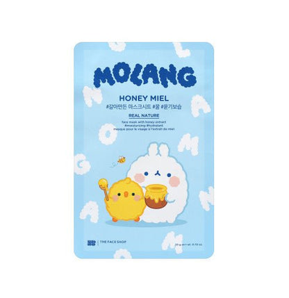 THE FACE SHOP Real Nature Honey Face Mask Set 20gX10ea (MOLANG Edition) | Koreanskincare