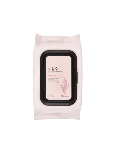 THE FACE SHOP Rice Water Bright Cleansing Wipes 50 Sheets | Koreanskincare