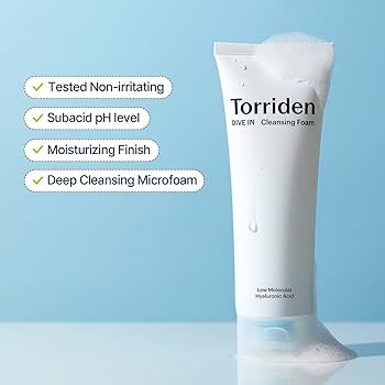 Torriden_Dive In Low Molecular Hyaluronic Acid Cleansing Foam 150mL (150mL+150mL)_Koreanskincare