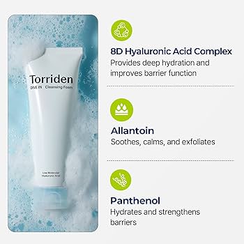 Torriden_Dive In Low Molecular Hyaluronic Acid Cleansing Foam 150mL (150mL+150mL)_Koreanskincare