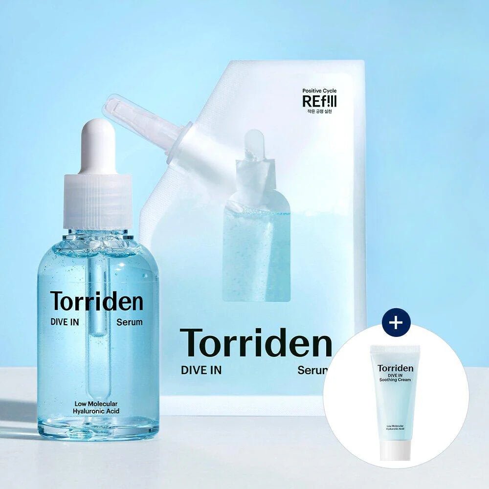 Torriden_Dive In Serum 50ml Triple Pack (+Dive In Cream 20ml+Dive In Pad 10P)_Koreanskincare