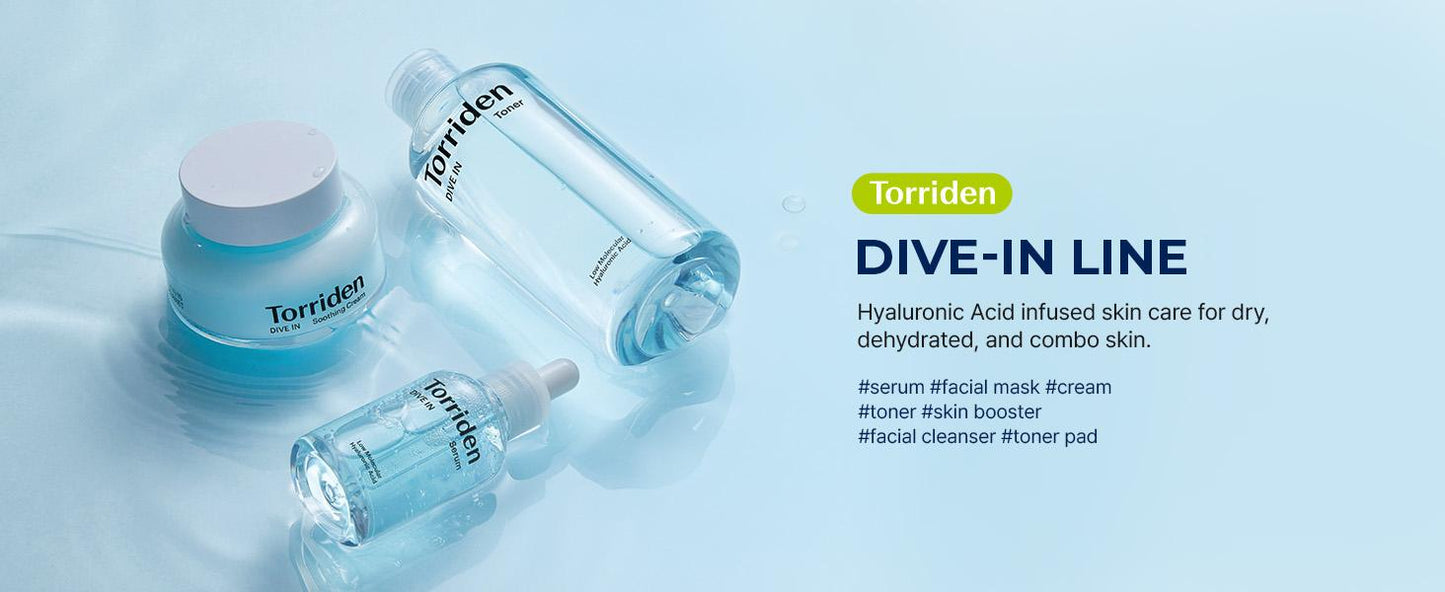 Torriden_Dive In Serum 50ml Triple Pack (+Dive In Cream 20ml+Dive In Pad 10P)_Koreanskincare