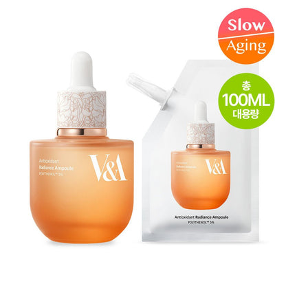 V&A BEAUTY Antioxidant Radiance Ampoule 50mL Refill Set (+50mL Refill Pack)_Skincare_#product_Daeun