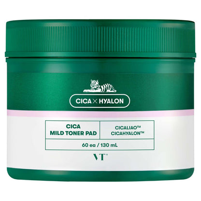 VT Cica Mild Toner Pad 60 Sheets | Koreanskincare