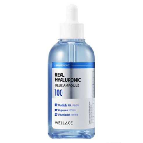 Wellage Real Hyaluronic Blue Ampoule, 100ml, 1 Piece | Koreanskincare